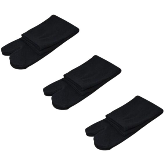 Lot de 3 paires de tabi noires